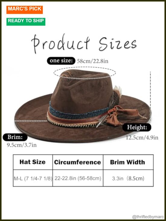 Wide Brim Fedora Hat Suede Blend Dress Up Hat Unisex main image 5